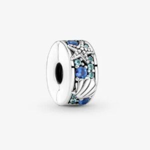 NEW Authentic Pandora Tropical Starfish & Shell Clip Charm/ Pandora Bracelet